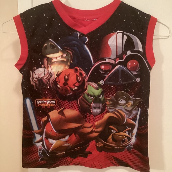 Angry Bird Star Wars PJ top (shoulders 15”) - Picture 1 of 5